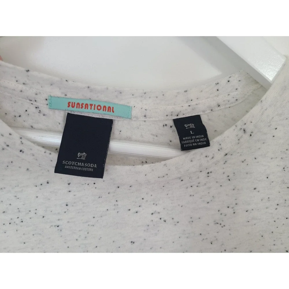 Scotch & Soda Vacay Everyday Graphic Tee | Men's Large | Beach Coastal Summer